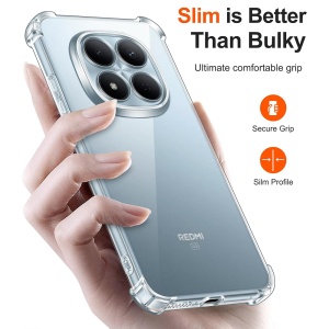 Husa pentru Xiaomi Redmi Note 15 Pro 4G, SKYDDAR INNOVATION, Shockproof Clear Silicone, Silicon Slim, set cu sticker, Transparenta - Img 6