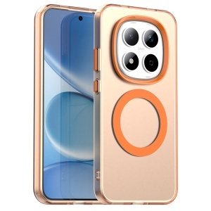 Husa pentru Xiaomi Redmi Note 15 Pro 5G, MagSafe, Antisoc, set cu sticker, CandyCase, Portocaliu