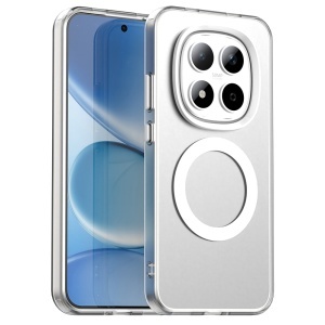 Husa pentru Xiaomi Redmi Note 15 Pro 5G, MagSafe, Antisoc, set cu sticker, CandyCase, Alb