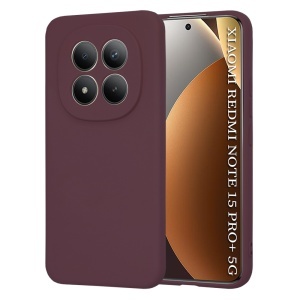 Husa pentru Xiaomi Redmi Note 15 Pro+ 5G / Poco M8 Pro 5G, SKYDDAR INNOVATION, din Silicon Catifelat, SoftElegance, set cu sticker, Bordo