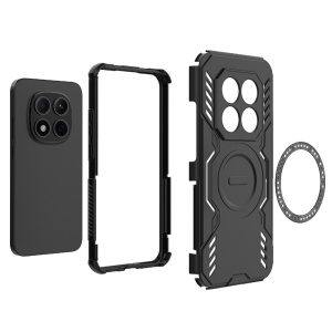Husa pentru Xiaomi Redmi Note 15 Pro+ 5G / Poco M8 Pro 5G, SKYDDAR INOVATION, ArmorMag, Magsafe, set cu sticker, Negru - Img 3