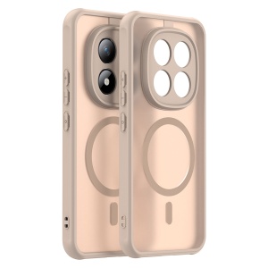 Husa pentru Xiaomi Redmi Note 15 Pro+ 5G / Poco M8 Pro 5G, SKYDDAR INNOVATION, HaloFrost MagSafe II, Antisoc, set cu sticker, Auriu - Img 2