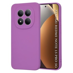 Husa pentru Xiaomi Redmi Note 15 Pro 5G, SKYDDAR INNOVATION, din Silicon Catifelat, SoftElegance, set cu sticker, Mov