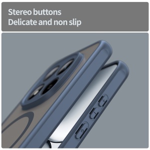 Husa pentru Xiaomi Redmi Note 15 Pro 5G, SKYDDAR INNOVATION, HaloFrost MagSafe II, Antisoc, set cu sticker, Bleumarin - Img 4