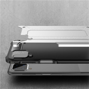 Husa Samsung Galaxy A12 / M12 din plastic dur, Techsuit Hybrid Armor - Negru - Img 5
