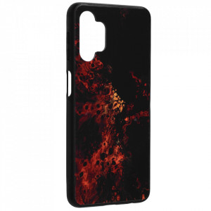 Husa Samsung Galaxy A32 5G cu sticla securizata, Techsuit Glaze - Red Nebula - Img 2