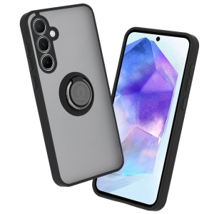 Husă Samsung Galaxy A55 5G SKYDDAR Glinth+ cu Inel Rotativ 360°, Compatibilitate Magnetică, Absorbție Șocuri, Design Subțire și Elegant - Negru