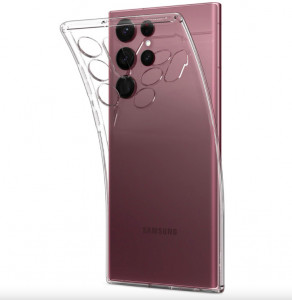 Husa Samsung Galaxy S22 Ultra, Liquid Crystal Spigen - Clear - Img 2