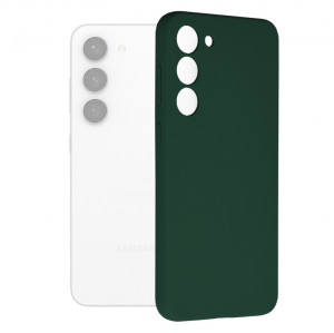 Husa Samsung Galaxy S23 Plus din silicon moale, Techsuit Soft Edge - Verde - Img 1