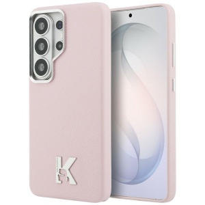 Husa Samsung Galaxy S26 Ultra - Karl Lagerfeld Leather MagSafe (KLHMS26L5PGFKHGP) - Pink