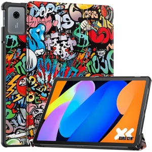 Husa tableta pentru Lenovo Idea Tab 11, SKYDDAR INNOVATION, cu suport Multi-Unghi si functie Sleep/Wake, FoldPro, Urban vibe, set cu sticker
