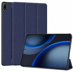 Husa tableta pentru Oppo Pad Mini 8.8 cu suport Multi-Unghi și functie Sleep/Wake, FoldPro Colour, Albastru, set cu sticker