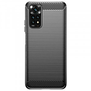 Husa Xiaomi Redmi Note 11 Pro 5G, Techsuit Carbon Silicon - Negru - Img 4