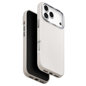 Huse pentru iPhone 17 Pro Max, Lyden Leatherette Case UNIQ, Gri