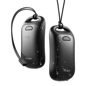 Incalzitor de Maini Electric Ocoopa UT4 Urban, 2x 3000mAh, Incarcare USB-C, 3 Trepte Caldura, Design Magnetic, Curea Transport, Rezistenta IP45, Negru