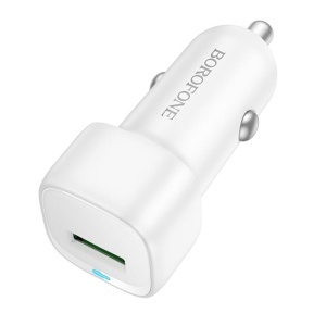 Incarcator Auto 18W USB (QC/FCP/AFC) Borofone BZ34, 12–24V, Design Compact, Alb