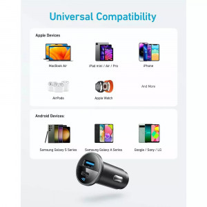 Incarcator Auto USB, Type-C, 52.5W - Anker 323 (A2735G11) - Black - Img 6
