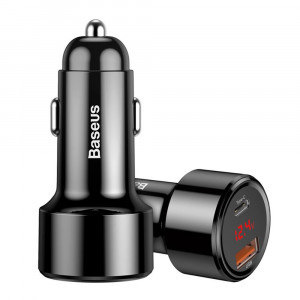 Incarcator Auto USB, Type-C 6A, 45W - Baseus Magic Series (CCMLC20C-01) - Black - Img 5