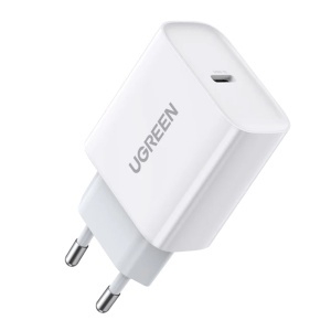 Incarcator pentru Priza, Type-C, PD20W, Ugreen CD137, Alb
