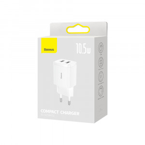 Incarcator priza 2xUSB 10.5W, Baseus (CCXJ010202) - Alb - Img 7