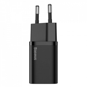 Incarcator priza Super Si cu cablu Type-C la Lightning, PD, 20W, Baseus (TZCCSUP-B01) - Negru - Img 2