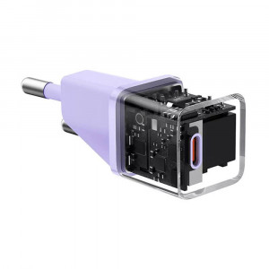 Incarcator Type-C, Fast Charging, GaN, 20W - Baseus (CCGN050105) - Purple - Img 5