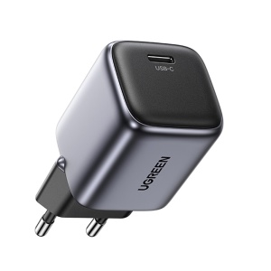 Incarcator USB-C, GaN, Fast Charging, 20W, 3A, QC4.0+, Ugreen Nexode CD318 - Gri - Img 1