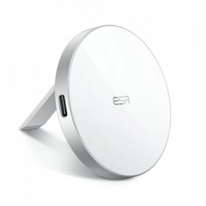 Incarcator Wireless MagSafe cu Kickstand, ESR HaloLock - Alb - Img 1