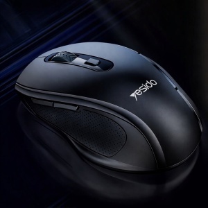 Mouse wireless, 2.4GHz, 1600 DPI, Silentios, 6 butoane, Yesido, Negru - Img 3