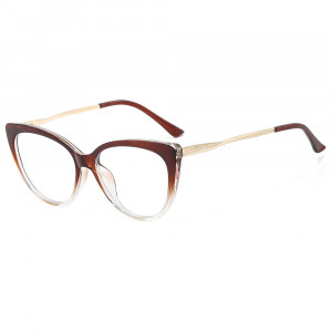 Ochelari calculator dama protectie lumina albastra, Techsuit (F5018-C9) - Transparent Red