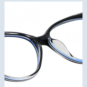 Ochelari calculator dama protectie lumina albastra, Techsuit (F5018-C9) - Transparent Red - Img 6