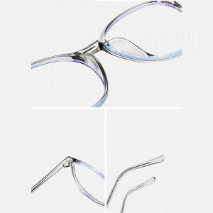 Ochelari calculator unisex protectie lumina albastra, Techsuit (F8551-C7) - Gray - Img 3