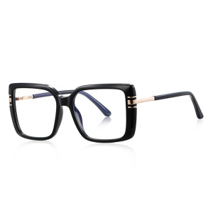Ochelari Protectie Blue Light Unisex/Femei, SKYDDAR INNOVATION, Rame Policarbonat, 2270, Design Modern, set cu sticker, Negru