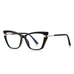 Ochelari Protectie Blue Light Unisex/Femei, SKYDDAR INNOVATION, Rame Metalice, 2271, Design Modern, set cu sticker, Negru