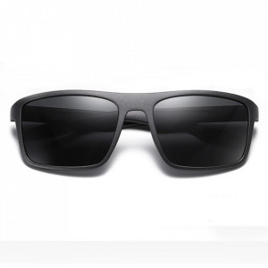 Ochelari soare barbati cu protectie UV (MM101), Techsuit - Matte Black / Gray - Img 2