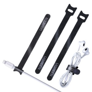 Organizator pentru Cabluri, Travel Managament, 20 Bucati, Ugreen LP401, Negru