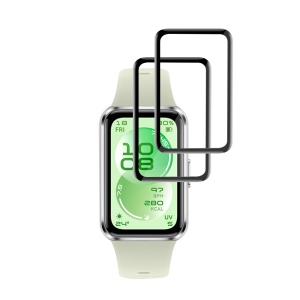[Pachet 2x] Folie pentru Huawei Band 11, protectie zgarieturi, set cu sticker, Nano Flex, Negru