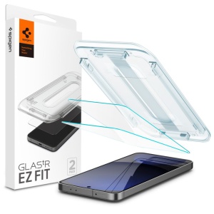 [Pachet 2x] Folie pentru Samsung Galaxy S24 FE;Samsung Galaxy A56 5G, sticla securizata, Glas.tR EZ-FIT Pro HD Spigen, Transparent