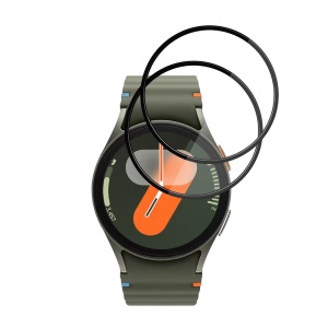 [Pachet 2x] Folie pentru Samsung Galaxy Watch7 40mm, protectie zgarieturi, set cu sticker, Nano Flex, Negru