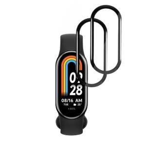 [Pachet 2x] Folie pentru Xiaomi Mi Band 8 / 8 NFC, protectie zgarieturi, set cu sticker, Nano Flex, Negru