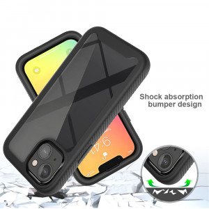 [Pachet 360°] Husa + Folie iPhone 13 mini, Techsuit Defense - Negru - Img 3