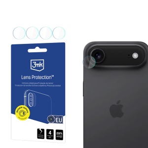 [Pachet 4x] Folie camera pentru iPhone 17 Air, 3mk Lens Protection, Transparenta
