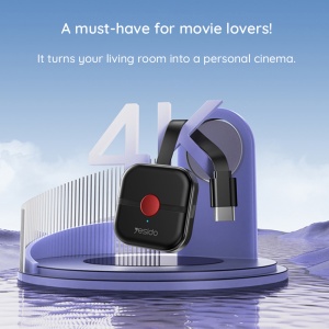 Receiver Wireless HDMI, 4K, 2.4G, Wi-Fi, H.265, Yesido, Negru - Img 6