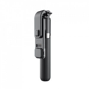 Selfie stick tip trepied cu telecomanda si Blit Led, 101cm, Techsuit (L0S3-BS) - Negru - Img 3