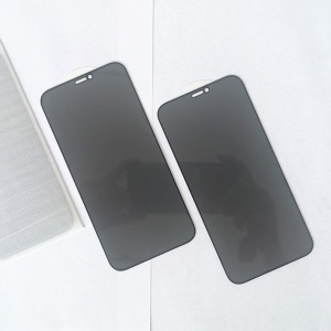 Sticla pentru iPhone 11 Pro Max / XS Max, Anti-spy Ultra HD, Protectie 9H, Montare Simplă, SKYDDAR 111D Privacy - Black Frame - Img 2