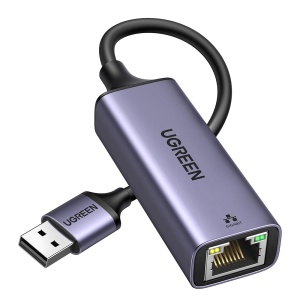 Adaptor pentru Internet, USB la RJ45, 1000Mbps, 1Gbps, 2.5G, Ugreen CM209 - Gri