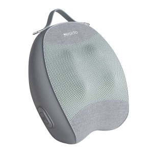 Aparat de masaj cervical si lombar, Shiatsu, Incalzire, 32W, 2000mAh, Yesido, Negru