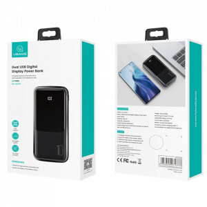 Baterie Externa 10000mAh (US-CD163), cu Display Digital, 2x USB, USAMS - Negru - Img 7