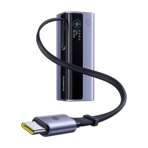 Baterie Externa, Cablu USB-C Retractabil, 20000mAh, 145W - Baseus EnerGeek GR11 (E0027B01) - Grey