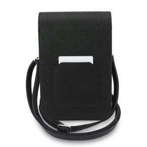 Borseta Ajustabila pentru Telefon - Guess Grained Peony Triangle, Black - Img 2